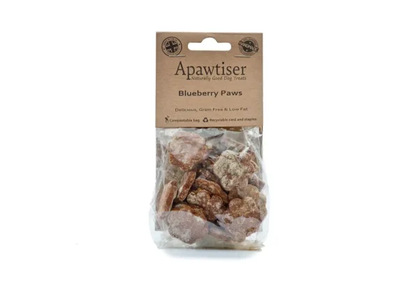 Apawtiser Blueberry Paws Grain Free Vegan Dog Biscuits