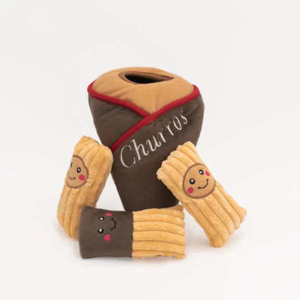 ZippyPaws Zippy Burrow Dog Toy - Milk and Cookies