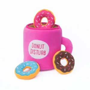 ZippyPaws Zippy Burrow Coffee and Donutz Interactive Dog Toy