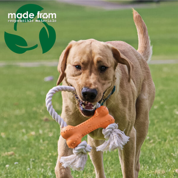 Ancol 'Made From' Rice Bone Eco Friendly Dog Toy