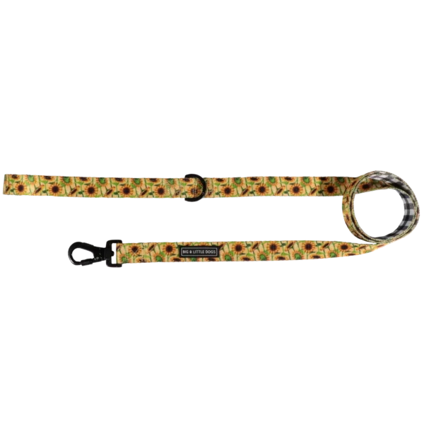 Big & Little Dogs 'Sunny Vibes' Sunflower Print Dog Lead