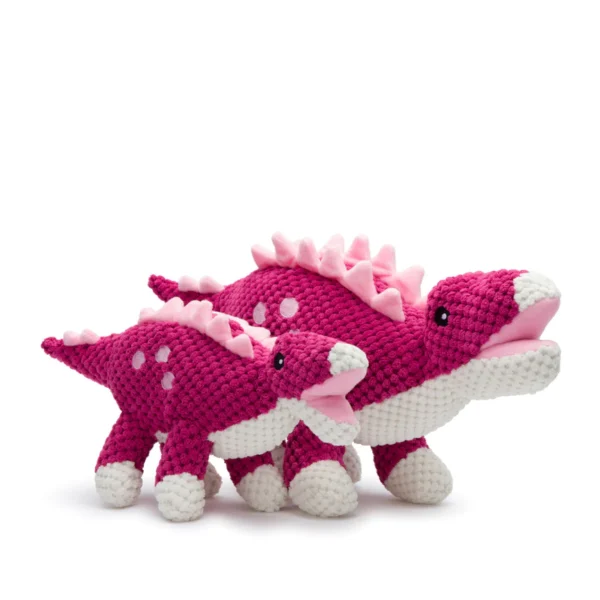 Fabdog Floppy Stegosaurus Plush Dog Toy