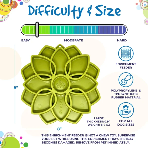 SodaPup Mandala Design Slow Feeder Enrichment Tray