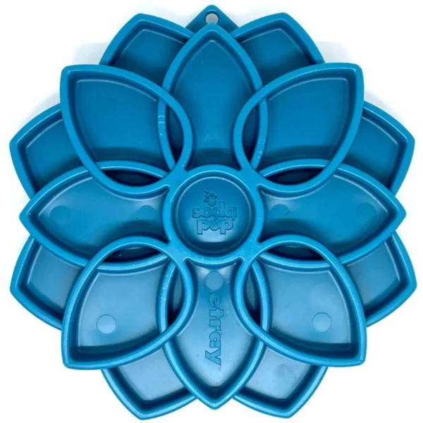 Blue SodaPup Mandala Design Slow Feeder Enrichment Tray