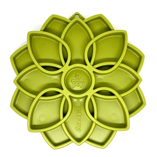 Green SodaPup Mandala Design Slow Feeder Enrichment Tray
