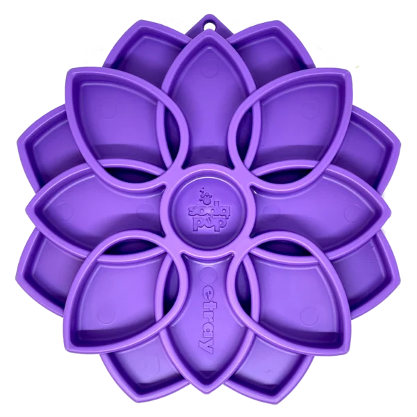 Purple SodaPup Mandala Design Slow Feeder Enrichment Tray