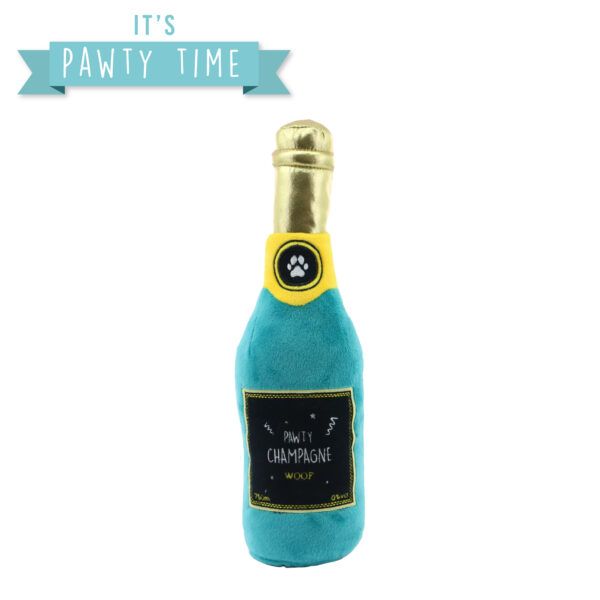 Ancol Pawty Champagne Plush Dog Toy at The Lancashire Dog Company