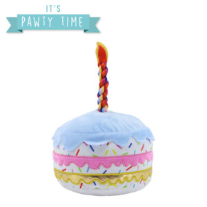 Ancol Pawty Sprinkle Cake Birthday Dog Toy at The Lancashire Dog Company