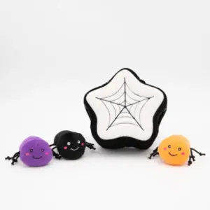 ZippyPaws Halloween Spider Web Dog Toy at The Lancashire Dog Company