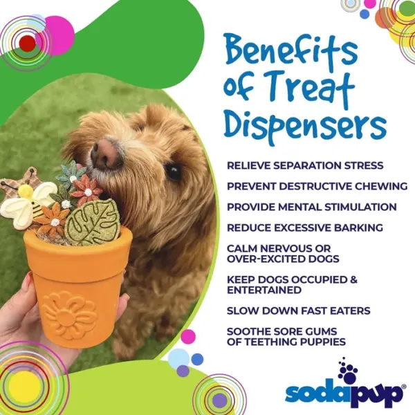 SodaPup Flower Pot Enrichment Dog Toy at The Lancashire Dog Company