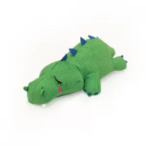 ZippyPaws Alligator Snooziez Dog Toy with Silent Squeaker at The Lancashire Dog Company