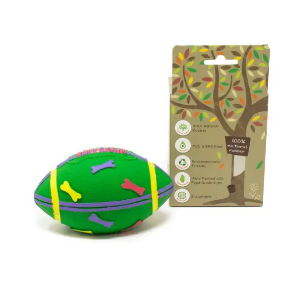 OVO Rugby Ball Dog Toy at The Lancashire Dog Company