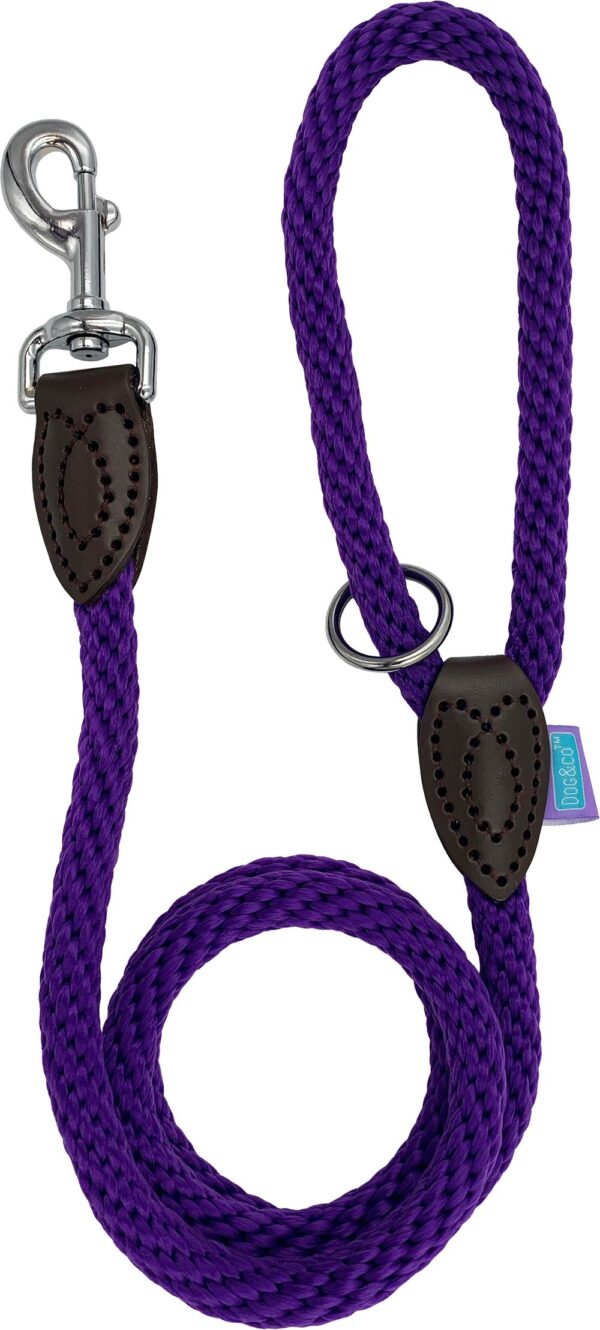 Dog & Co Purple Rope Dog Lead at The Lancashire Dog Company