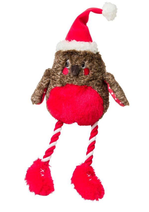 House of Paws Rocking Robin Plush Dog Toy at The Lancashire Dog Company