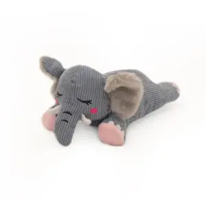 ZippyPaws Elephant Snooziez Dog Toy with Silent Squeaker at The Lancashire Dog Company
