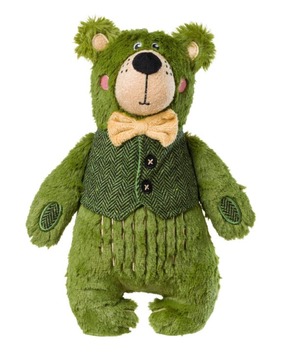 House of Paws Plush Forest Green Bear Dog Toy The Lancashire Dog Company