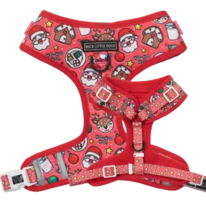 Big & Little Dogs Santa's Cookies Adjustable Dog Harness at The Lancashire Dog Company