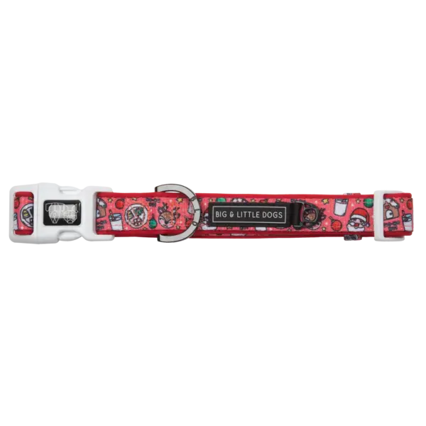 Big & Little Dogs Santa's Cookies Dog Collar at The Lancashire Dog Company