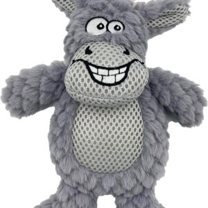 Hem and Boo Smiling Donkey Plush Dog Toy at The Lancashire Dog Company