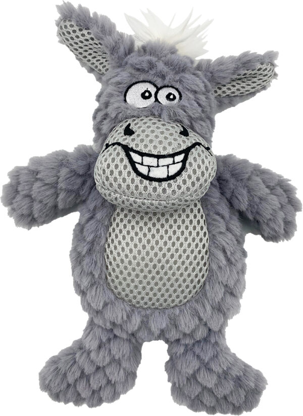 Hem and Boo Smiling Donkey Plush Dog Toy at The Lancashire Dog Company