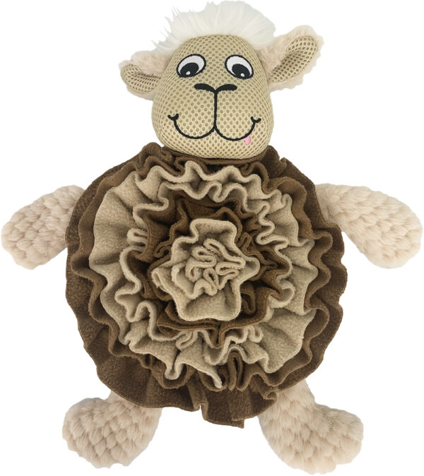 Hem and Boo Smiling Sheep Snuffle Mat Dog Toy at The Lancashire Dog Company