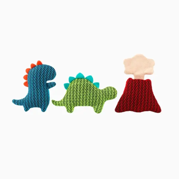 HugSmart Dinosaur Land Dino Buds Dog Toy at The Lancashire Dog Company