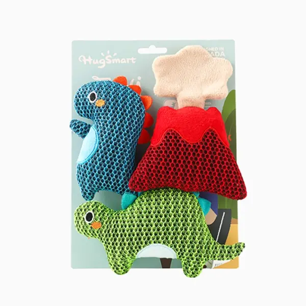 HugSmart Dinosaur Land Dino Buds Dog Toy at The Lancashire Dog Company