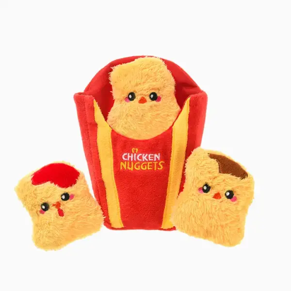 Hugsmart Chicken Nuggets Hide and Seek Dog Toy at The Lancashire Dog Company