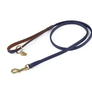 Digby & Fox Navy Leather Dog Lead at The Lancashire Dog Company