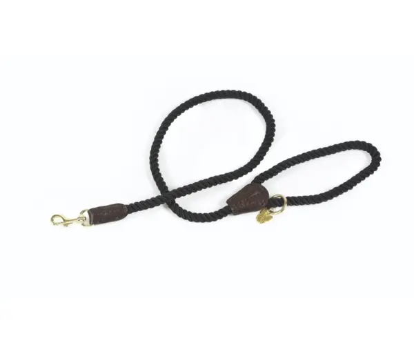 Digby & Fox Black Rope Dog Lead at The Lancashire Dog Company