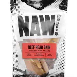 NAW Beef Head Skin Dog Treats at The Lancashire Dog Company
