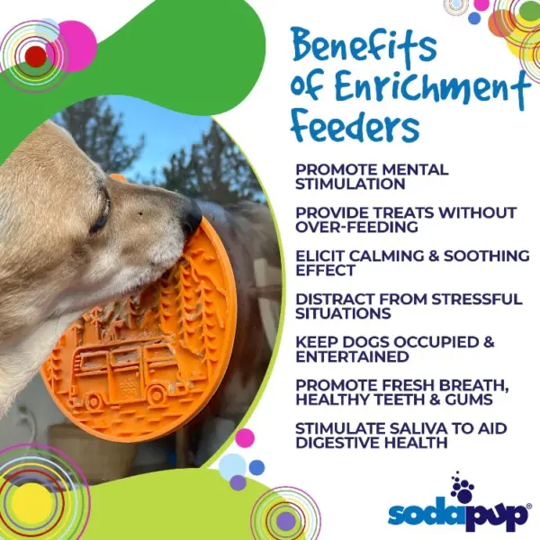 SodaPup Camp Enrichment Lickmat at The Lancashire Dog Company