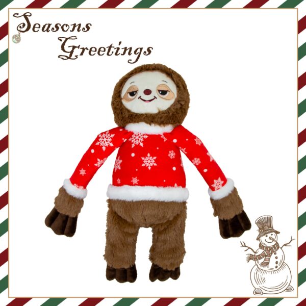 Ancol Simon Sloth Christmas Dog Toy at The Lancashire Dog Company