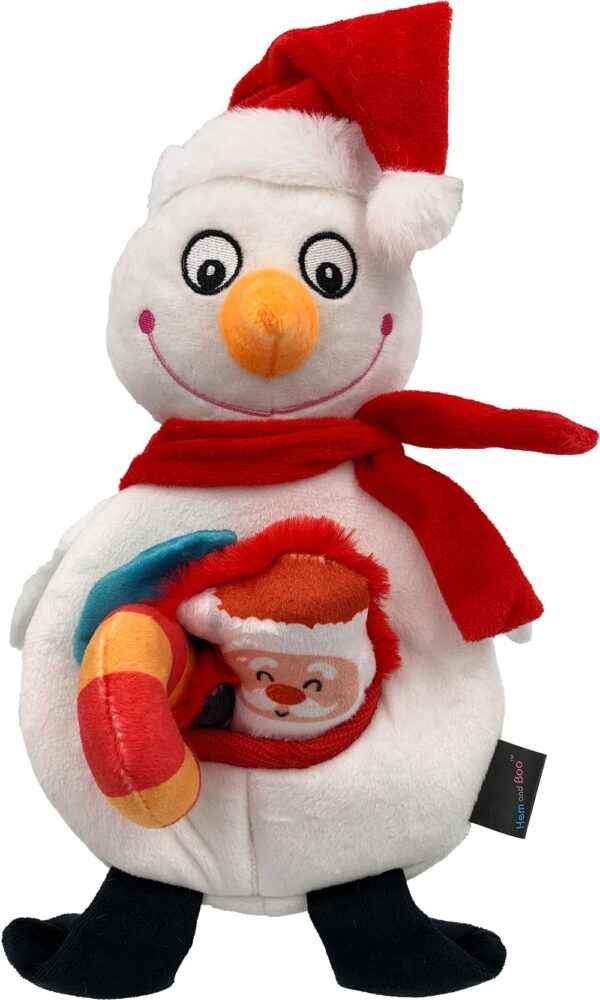 Hem and Boo Snowman Hide and Seek Dog Toy at The Lancashire Dog Company