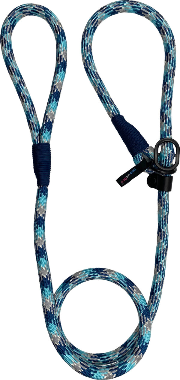 Hem and Boo Blue 150cm Rope Slip Lead at The Lancashire Dog Company