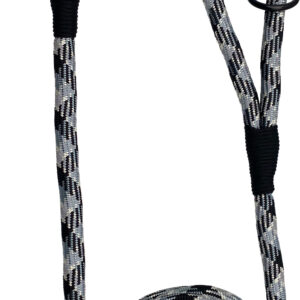 Hem and Boo Black/Grey 180cm Rope Trigger Lead at The Lancashire Dog Company