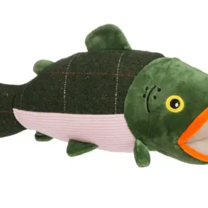 House of Paws Tweed Salmon Dog Toy at The Lancashire Dog Company