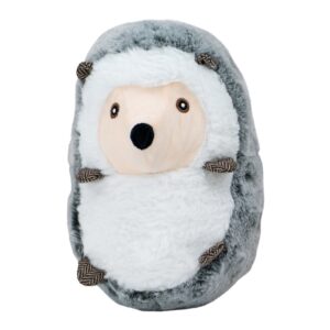 Ancol Harry Hedgehog dog toy from the Heritage range, chunky plush with crinkly belly and recycled stuffing, approx. 22cm