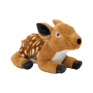 Ancol Delilah Deer dog toy from the Heritage range, super soft plush with squeaker and crinkly textures, approx. 37cm