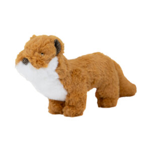 Ancol Walter Weasel dog toy from the Heritage range, soft plush with squeaker and recycled stuffing, approx. 33cm