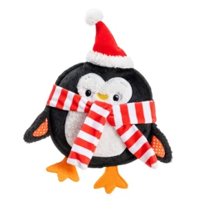 House of Paws Squeaky Round Penguin dog toy with large squeaker