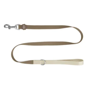 Little Ginger Two Tone Dog Lead in Café Latte at The Lancashire Dog Company