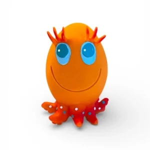 Dog toy OVO Pal Ovie Octopus in medium egg shape made from natural rubber