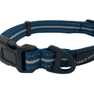 Blue Hem and Boo Sports Adjustable Dog Collar