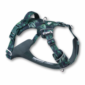 Twiggy Tags Canopy Adventure 2.0 smart green dog harness available at The Lancashire Dog Company