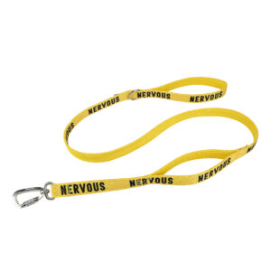 Twiggy Tags Close Control Dog Lead with Nervous message at The Lancashire Dog Company