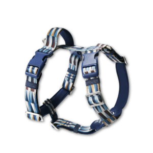 Twiggy Tags Horizon Dog Harness in Oasis design, fully adjustable with neck clip and grab handle, available at The Lancashire Dog Company