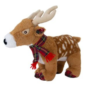 Ancol Stanley Stag Christmas Dog Toy with festive plush stag design from The Lancashire Dog Company