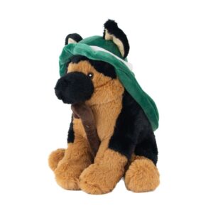 Ancol Wolfgang German Shepherd Christmas Dog Toy with festive plush design from The Lancashire Dog Company